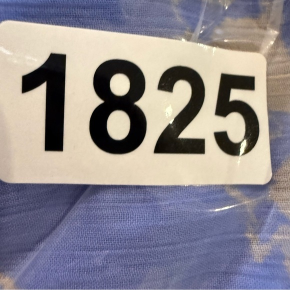 Free People Julianna Maxi Dress Blue Floral Flowy Oversized Boho Size Med FLAW - Picture 12 of 12